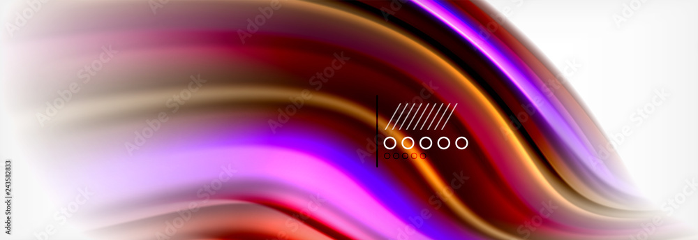 Abstract wave lines liquid fluid rainbow style color stripes background. Artistic illustration for presentation, app wallpaper, banner or poster Abstract wave lines liquid fluid rainbow style color stripes background. Artistic illustration for presentation, app wallpaper, banner or poster