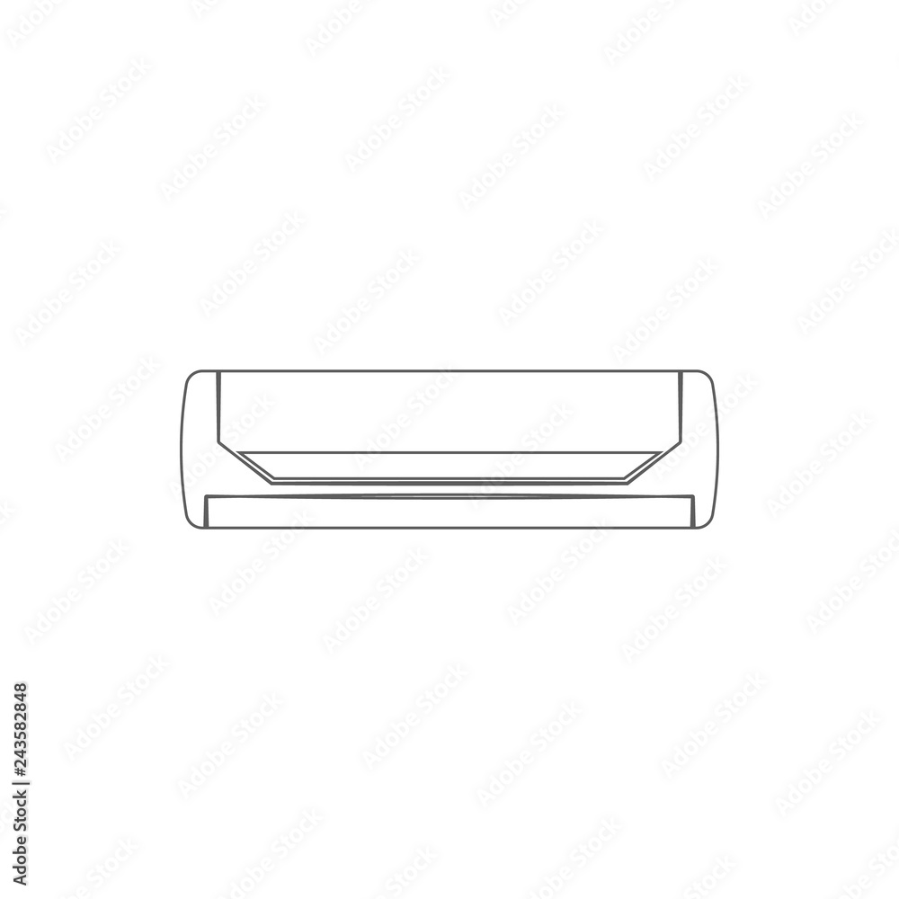 split air conditioning icon. Element of cyber security for mobile concept and web apps icon. Thin line icon for website design and development, app development split air conditioning icon. Element of cyber security for mobile concept and web apps icon. Thin line icon for website design and development, app development