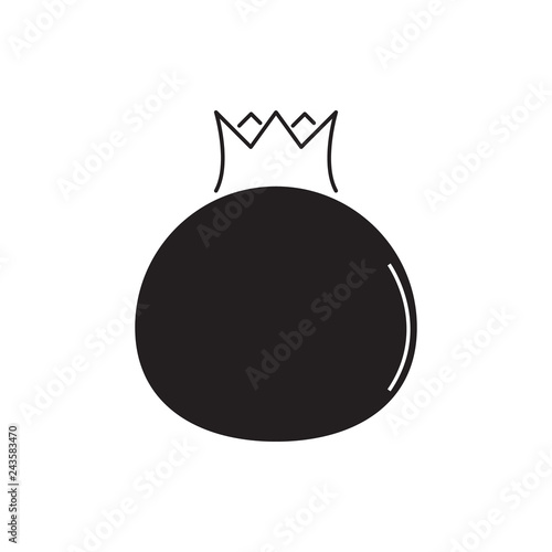 garnet icon. Element of Fruit for mobile concept and web apps icon. Glyph, flat icon for website design and development, app development