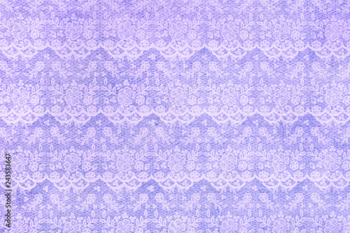 White Lace Pattern on the Lavender Background