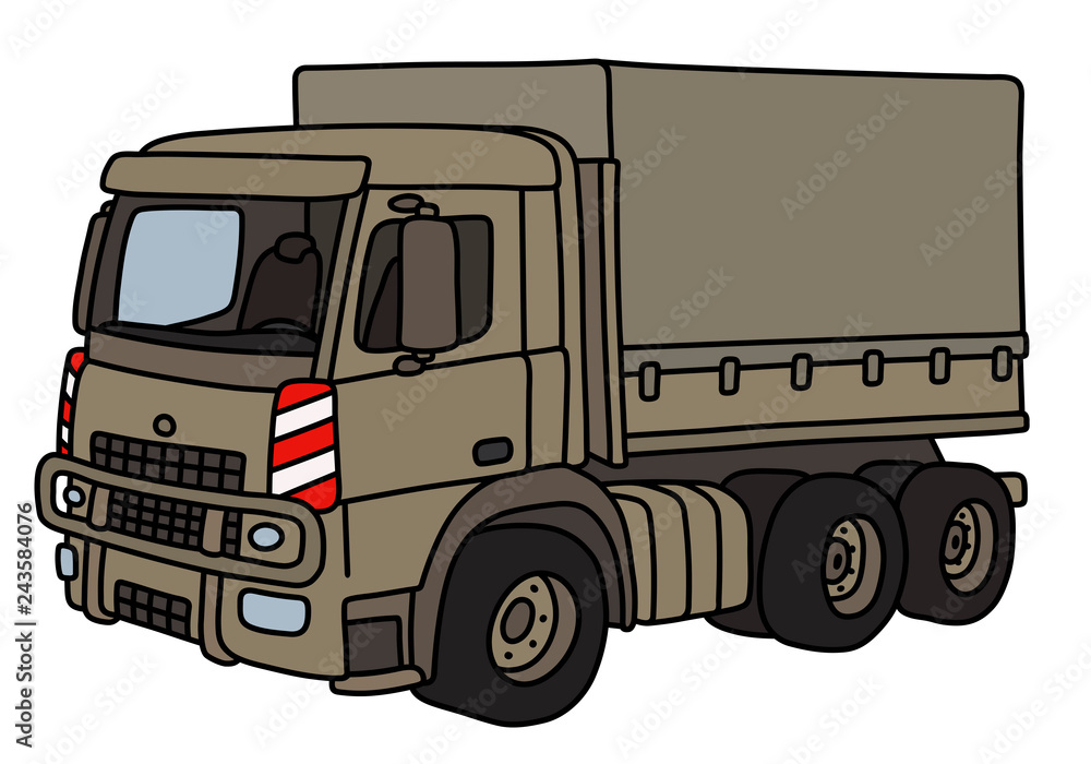 The funny sand military truck