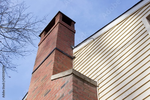 Fototapeta Naklejka Na Ścianę i Meble -  chimney on the roof