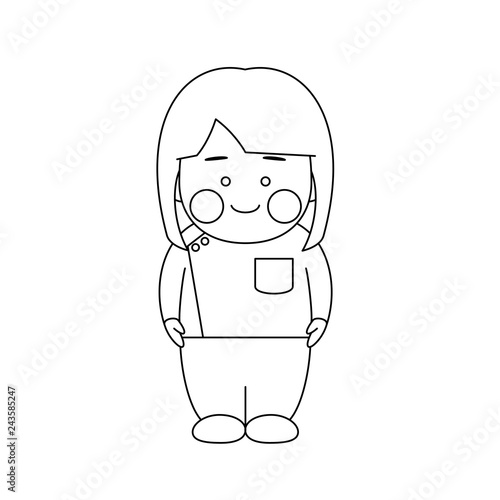 女性キャラクターマッサージ師