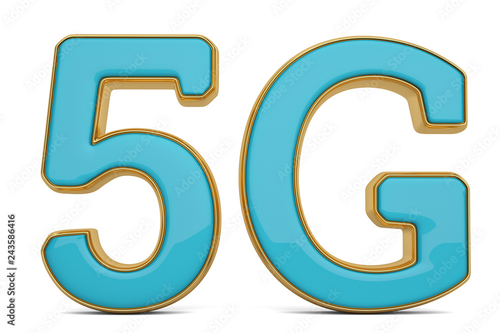 5G wireless network icon on white background. 3D illustration. 5G wireless network icon on white background. 3D illustration.
