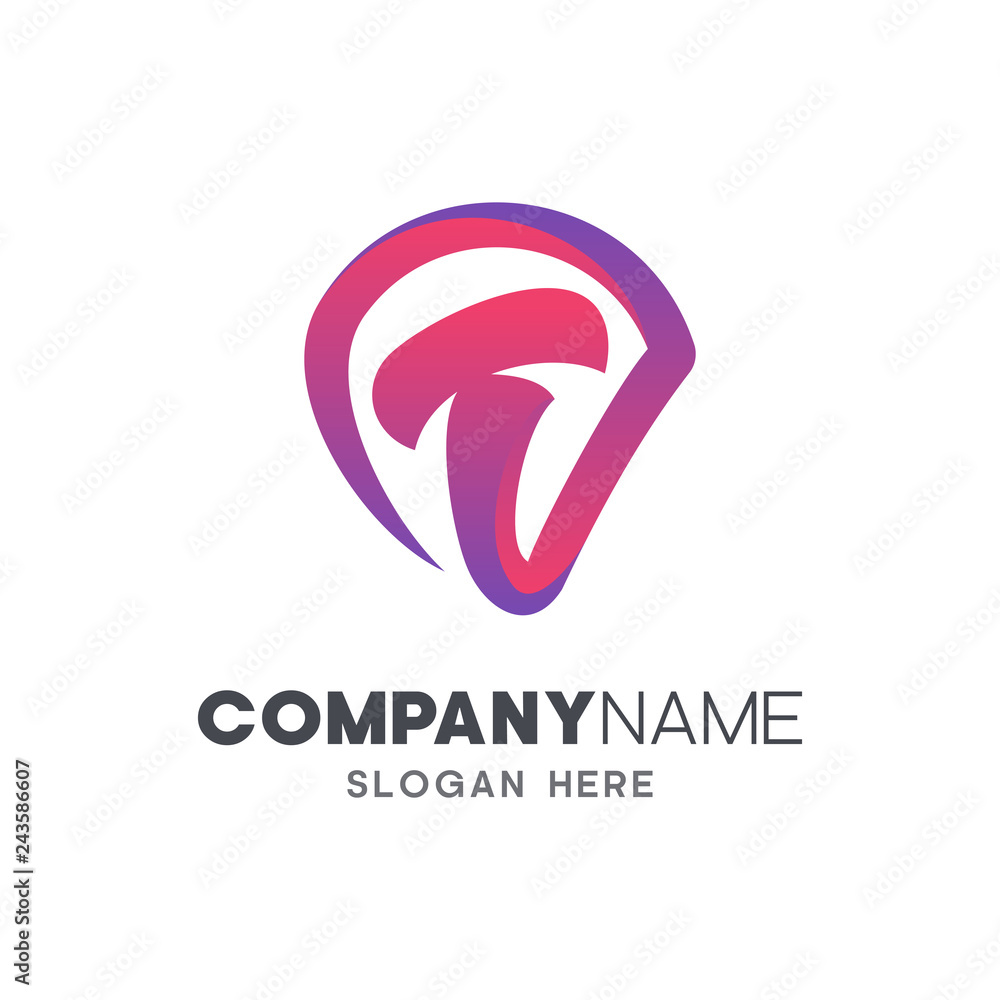 initial letter T logo design initial letter T logo design
