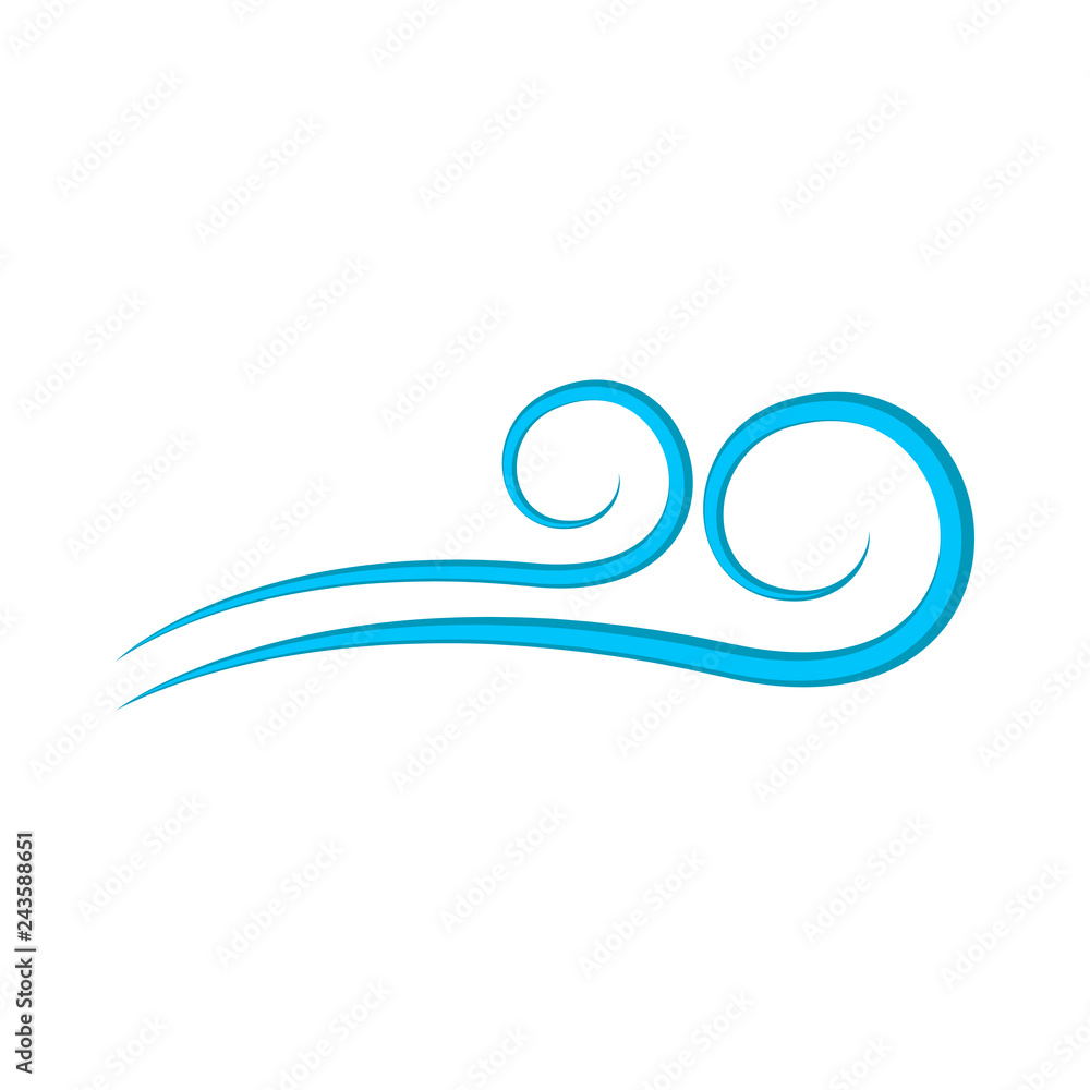 Isolated abstract wind icon. Vector illustration design Isolated abstract wind icon. Vector illustration design