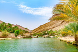 Wadi Bani Khalid in Oman. It is located about 203 km from Muscat and 120 km from Sur.