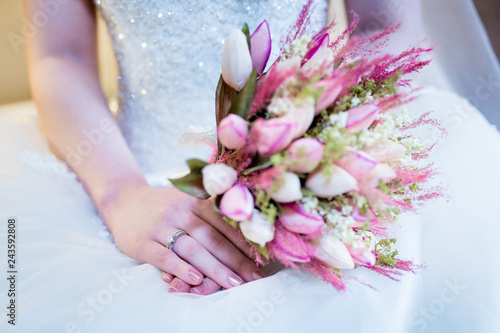 Bride's bouquet close up