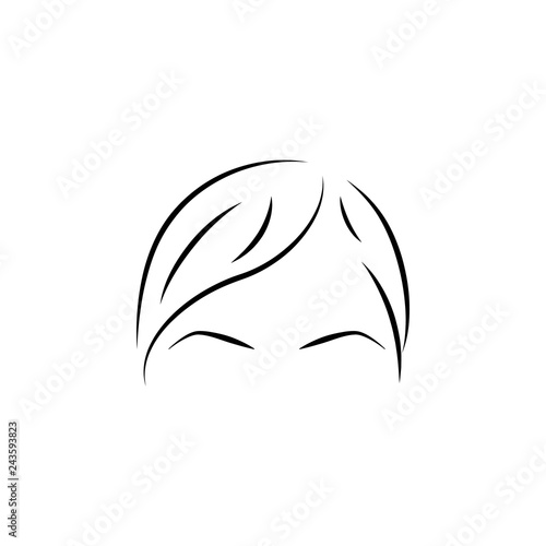 eyebrow, forehead, care, beauty hand drawn icon