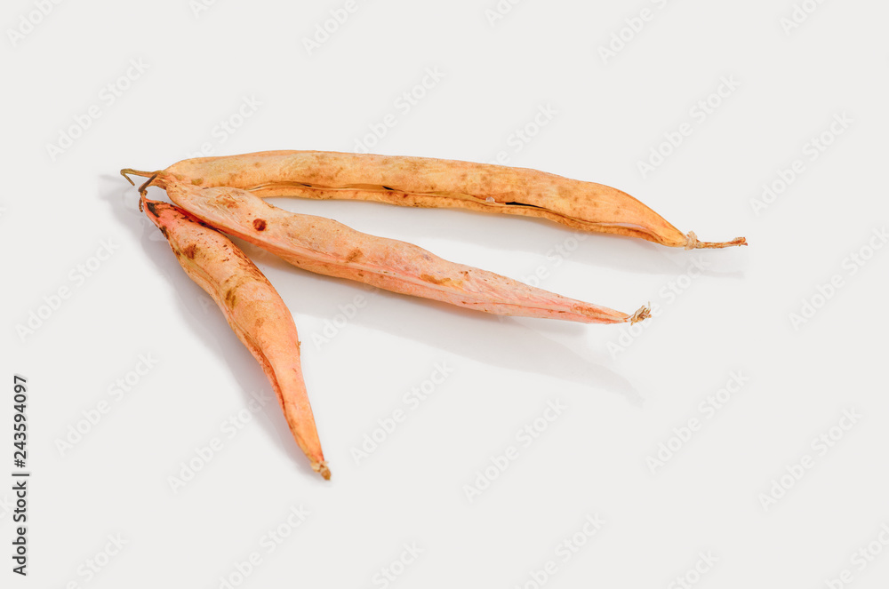 Ripe black beans in the sheath Ripe black beans in the sheath