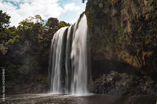 Rainbow waterfall in Kerikeri