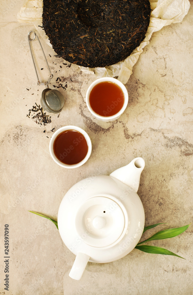 Chinese tea. Pu erh Puerh Tea Cake. Chinese tea. Pu erh Puerh Tea Cake.