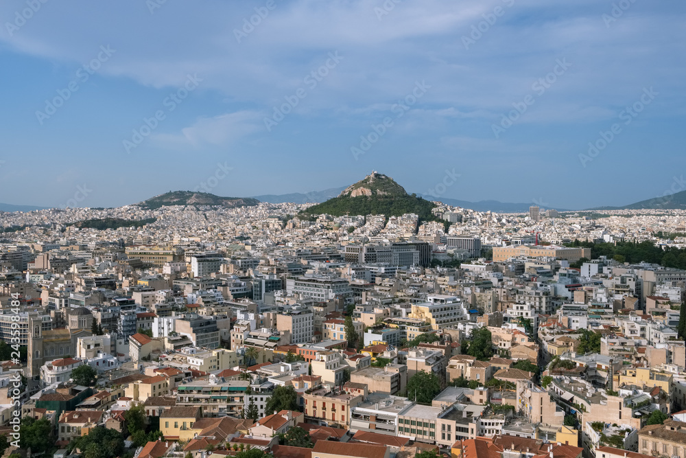Athens city view from Acropole, Greece