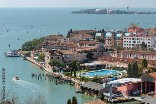 View of Giudecca Island in Venice, Italy. photo