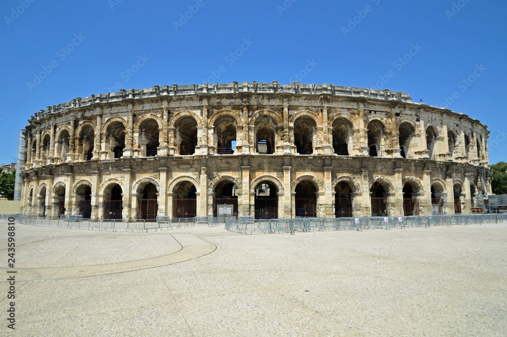 Amphitheater of Nimes in France