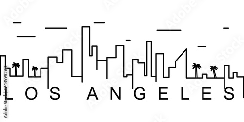 Los Angeles outline icon. Can be used for web, logo, mobile app, UI, UX