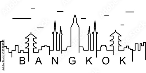 Bangkok outline icon. Can be used for web, logo, mobile app, UI, UX