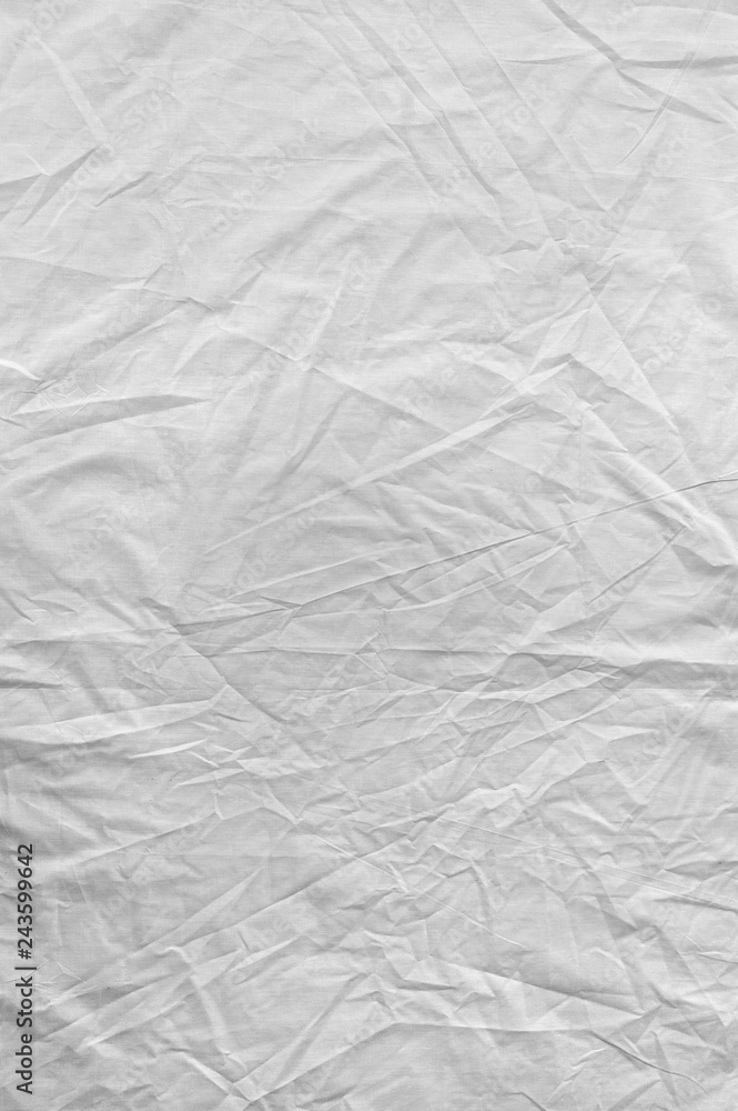 White Wrinkle Fabric Texture background White Wrinkle Fabric Texture background