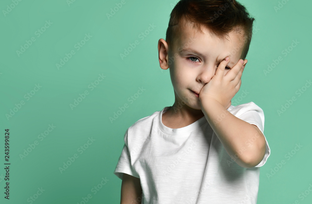 Desperate Frustrated Young Boy Crying Hands Stock Photo 643714663 |  Shutterstock