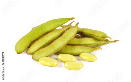 Wallpaper Mural soybean isolated on white background Torontodigital.ca