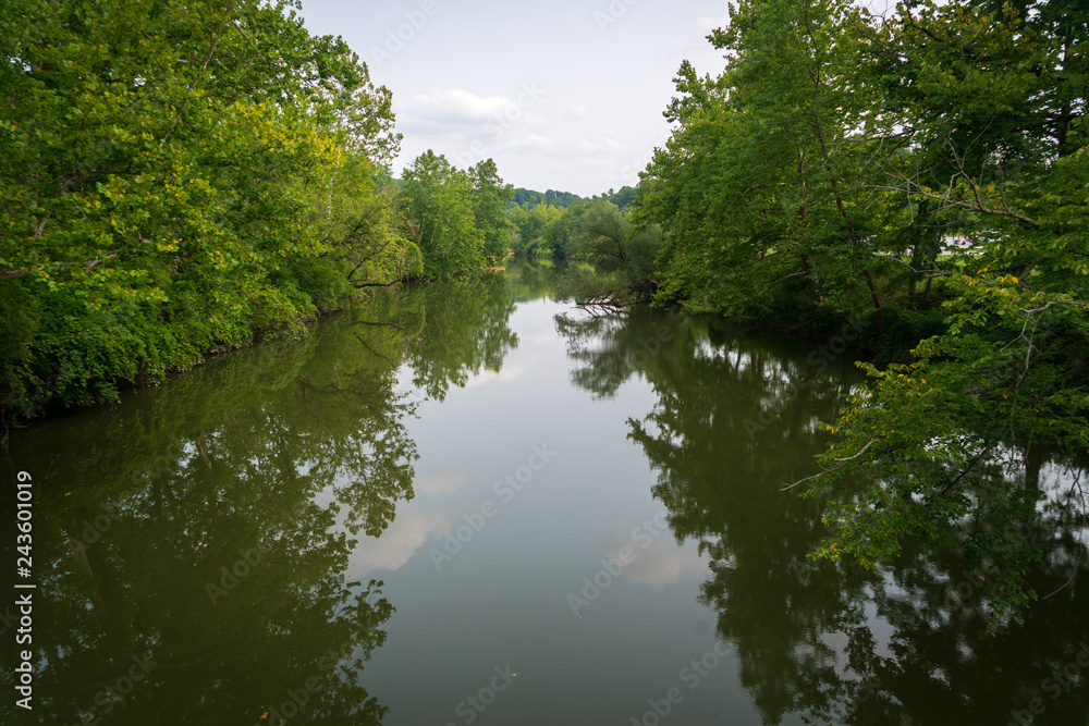 Fototapeta premium Walking Path along the River at Cuyahoga Valley National Park