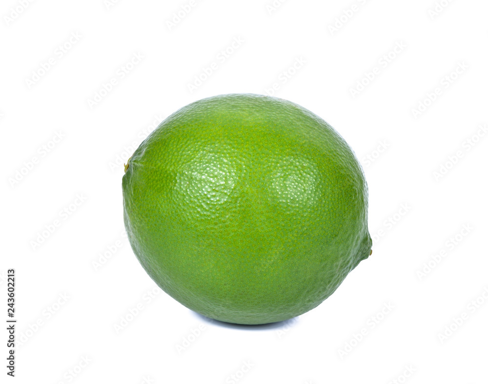 ripe lime isolated on white backround ripe lime isolated on white backround
