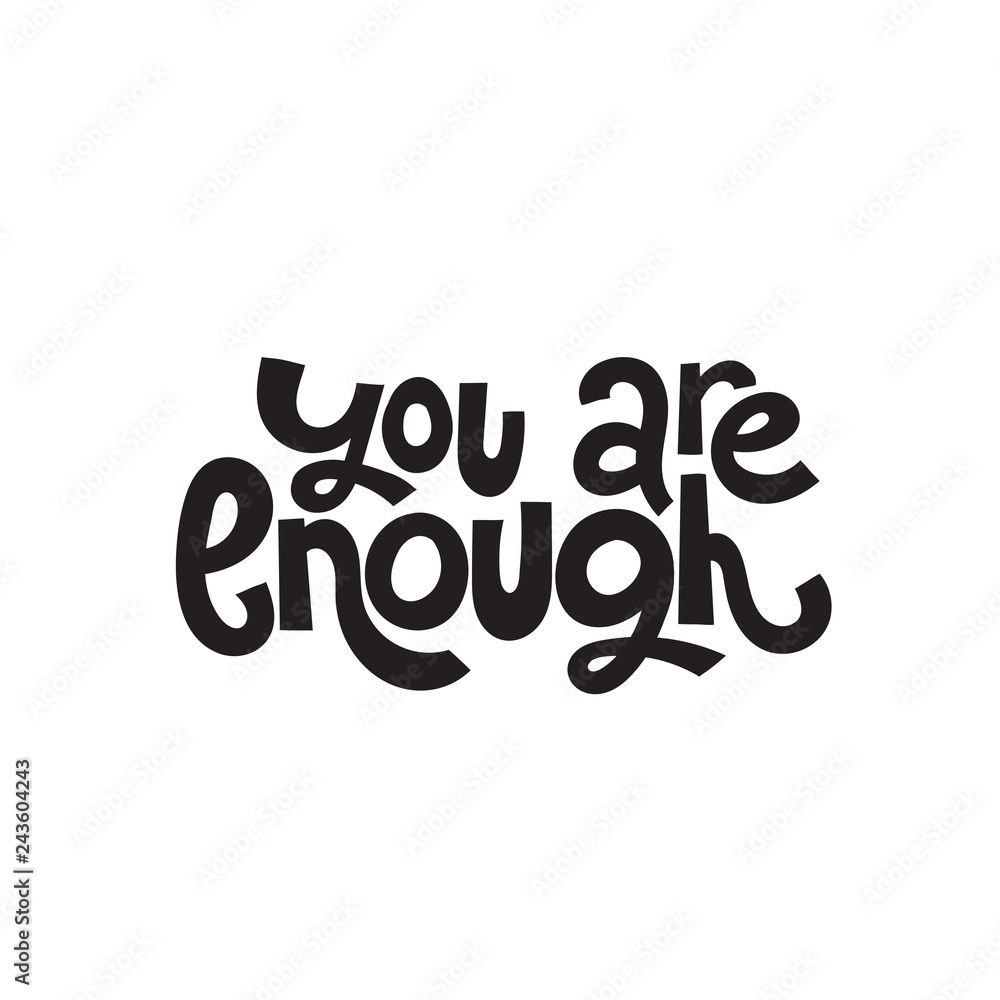 Naklejka premium Body positive quotes