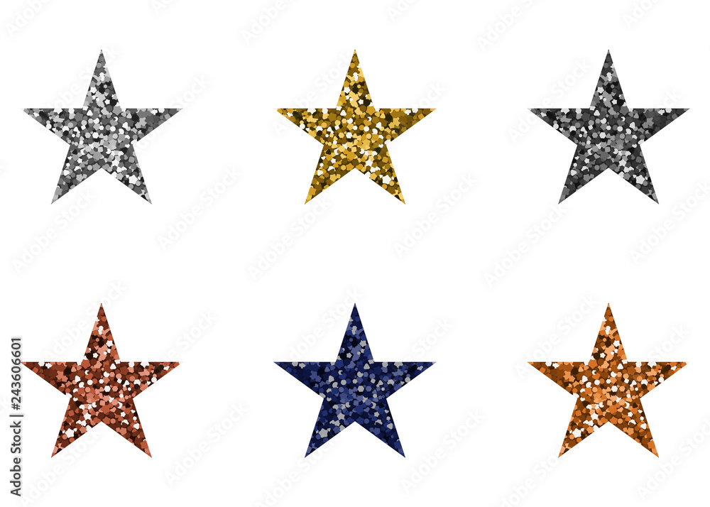 Obraz premium Multicolored stars.