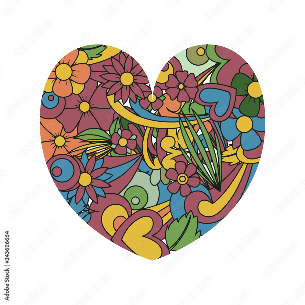 Shape of heart tangle pattern. Shape of heart tangle pattern.