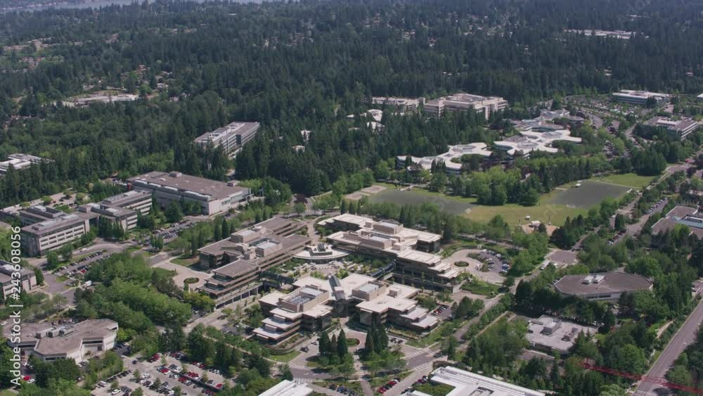 Redmond, Washington circa2018. Microsoft campus in Redmond, WA. Shot
