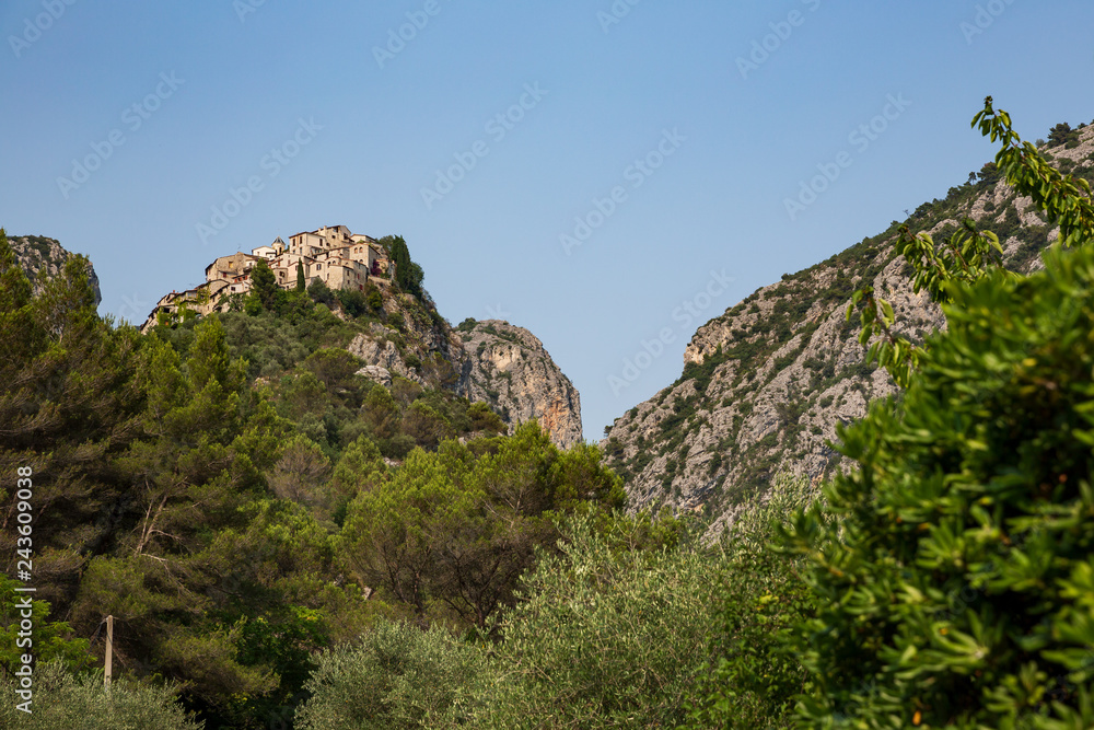 The beautiful hilltop village of Peillon in the Alpes-Maritime department of southeastern France The beautiful hilltop village of Peillon in the Alpes-Maritime department of southeastern France