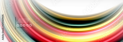 Smooth liquid blur wave background  color flow concept  illustration