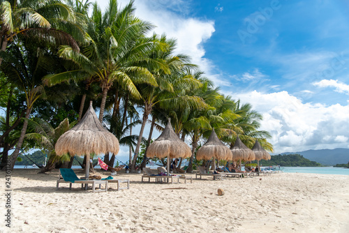 Beautiful landscape at Port Barton  San Vincente   Palawan  Philippines