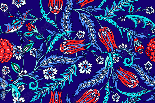 Seamless pattern with turkish motives