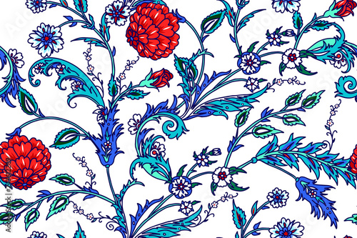 Seamless pattern with turkish motives