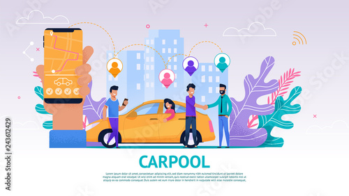 Banner Illustration Group People Travel Companion