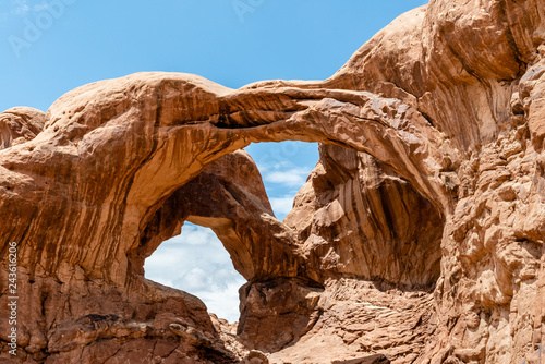 Fényképezés Double Arch seen from Double Arch Trail in Arches National Park, Utah