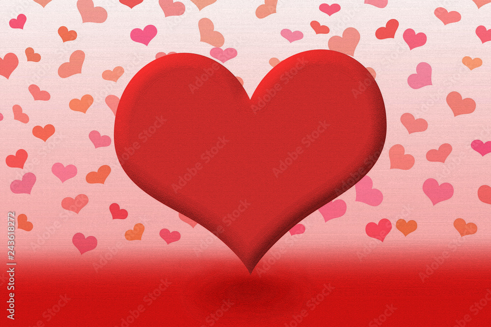Heart. Valentine, Christmas, wedding, Blood donation etc. ハート素材　バレンタイン、クリスマス, ウエディング、献血など　質感あり