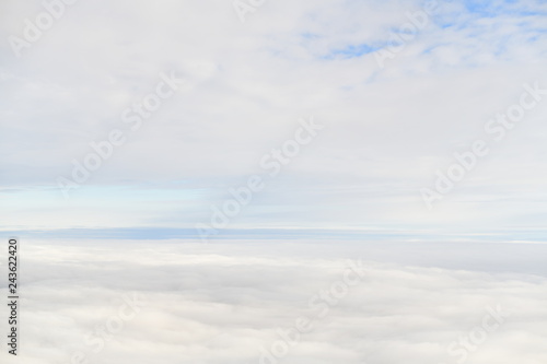 Fototapeta Naklejka Na Ścianę i Meble -  Passenger view from a commercial aircraft at high altitude