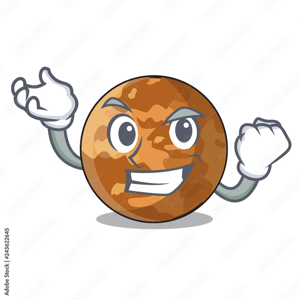 Fototapeta Successful picture of a cartoon mercury planet
