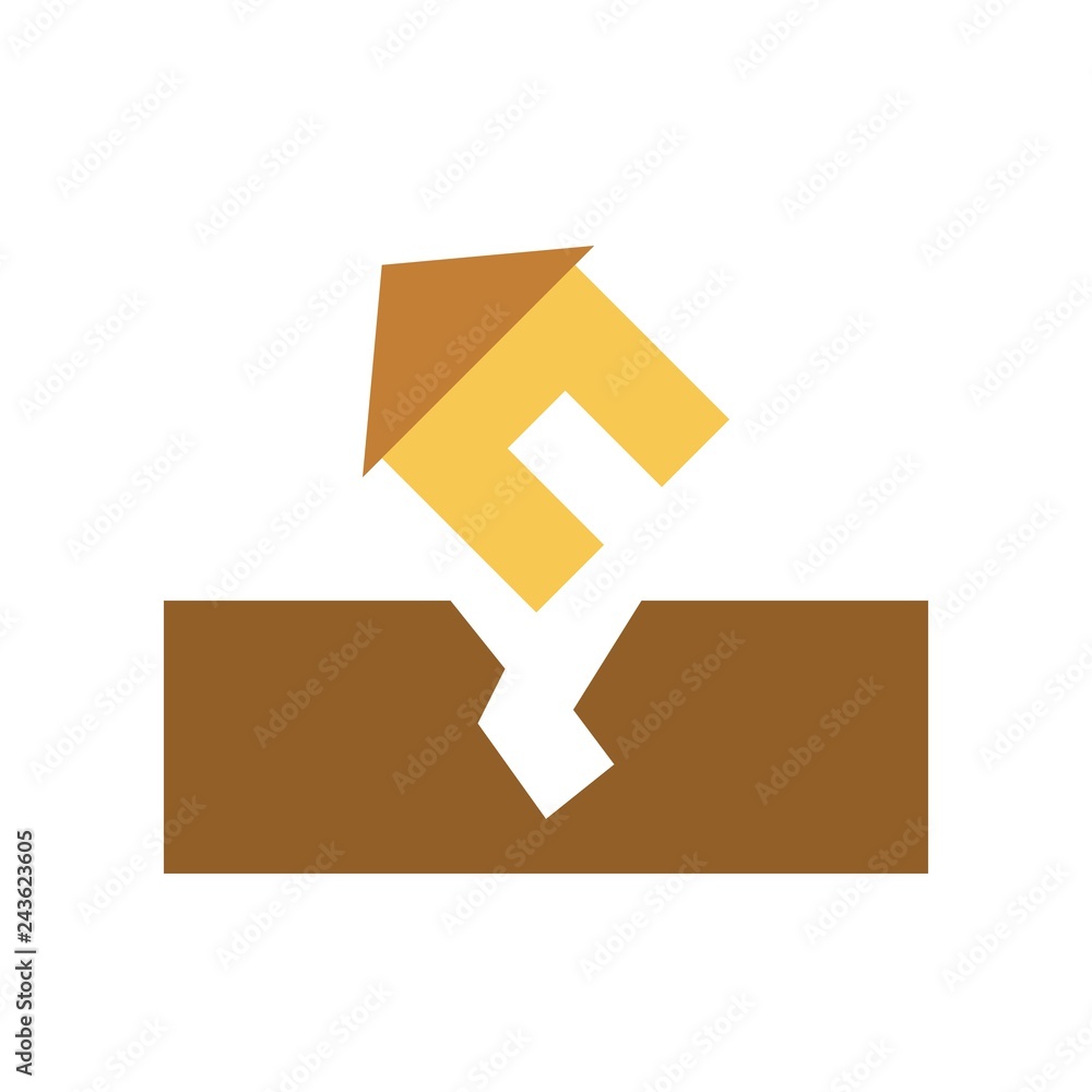 Property insurance vector, insurance related flat style icon Property insurance vector, insurance related flat style icon