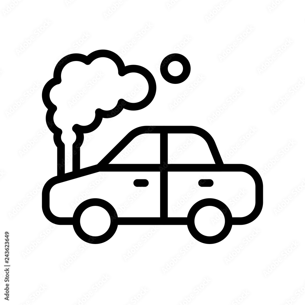Car accident vector, insurance related line style editable stroke icon Car accident vector, insurance related line style editable stroke icon