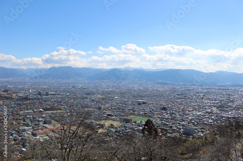 愛宕山から望む甲府盆地 photo