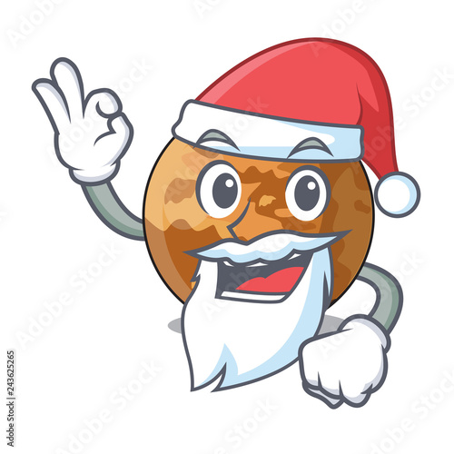 Santa plenet mercury isolated in a mascot photo