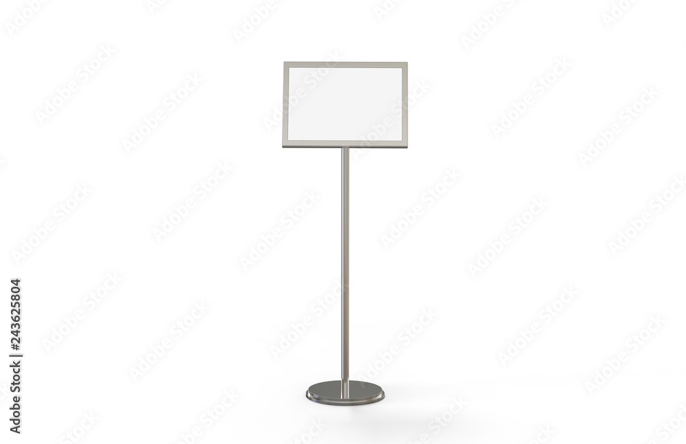 A3 Poster Stand Floor Display, Stands Snap Frame, Poster Board, Menu Holder, Advertisement Sign Stand On White Background, 3D Illustration A3 Poster Stand Floor Display, Stands Snap Frame, Poster Board, Menu Holder, Advertisement Sign Stand On White Background, 3D Illustration