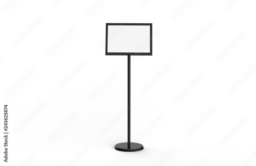 A3 Poster Stand Floor Display, Stands Snap Frame, Poster Board, Menu Holder, Advertisement Sign Stand On White Background, 3D Illustration A3 Poster Stand Floor Display, Stands Snap Frame, Poster Board, Menu Holder, Advertisement Sign Stand On White Background, 3D Illustration