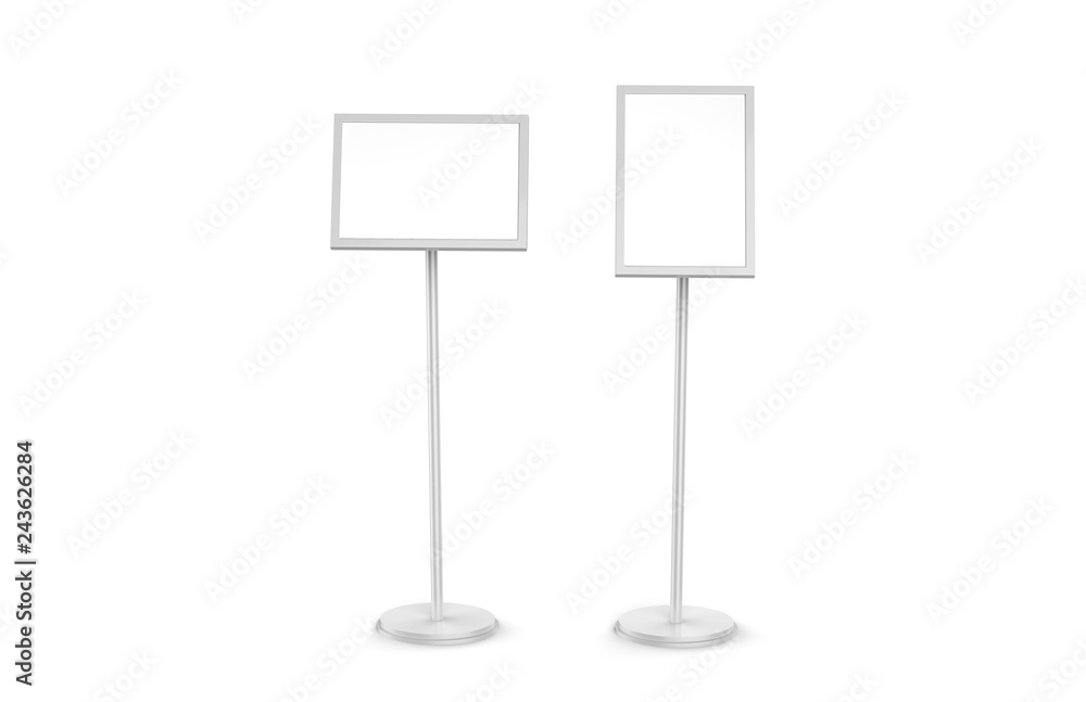 A3 Poster Stand Floor Display, Stands Snap Frame, Poster Board, Menu Holder, Advertisement Sign Stand On White Background, 3D Illustration A3 Poster Stand Floor Display, Stands Snap Frame, Poster Board, Menu Holder, Advertisement Sign Stand On White Background, 3D Illustration