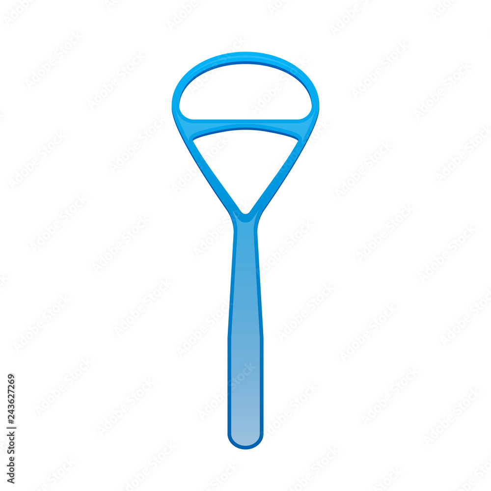 Tongue cleaner icon. Clipart image isolated on white background Tongue cleaner icon. Clipart image isolated on white background