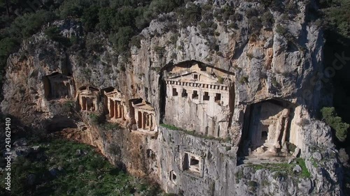 Dalyan turkey Ancient Rock Tombs