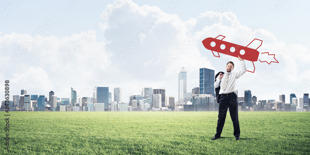 Businessman and foundation of startup projects Businessman and foundation of startup projects